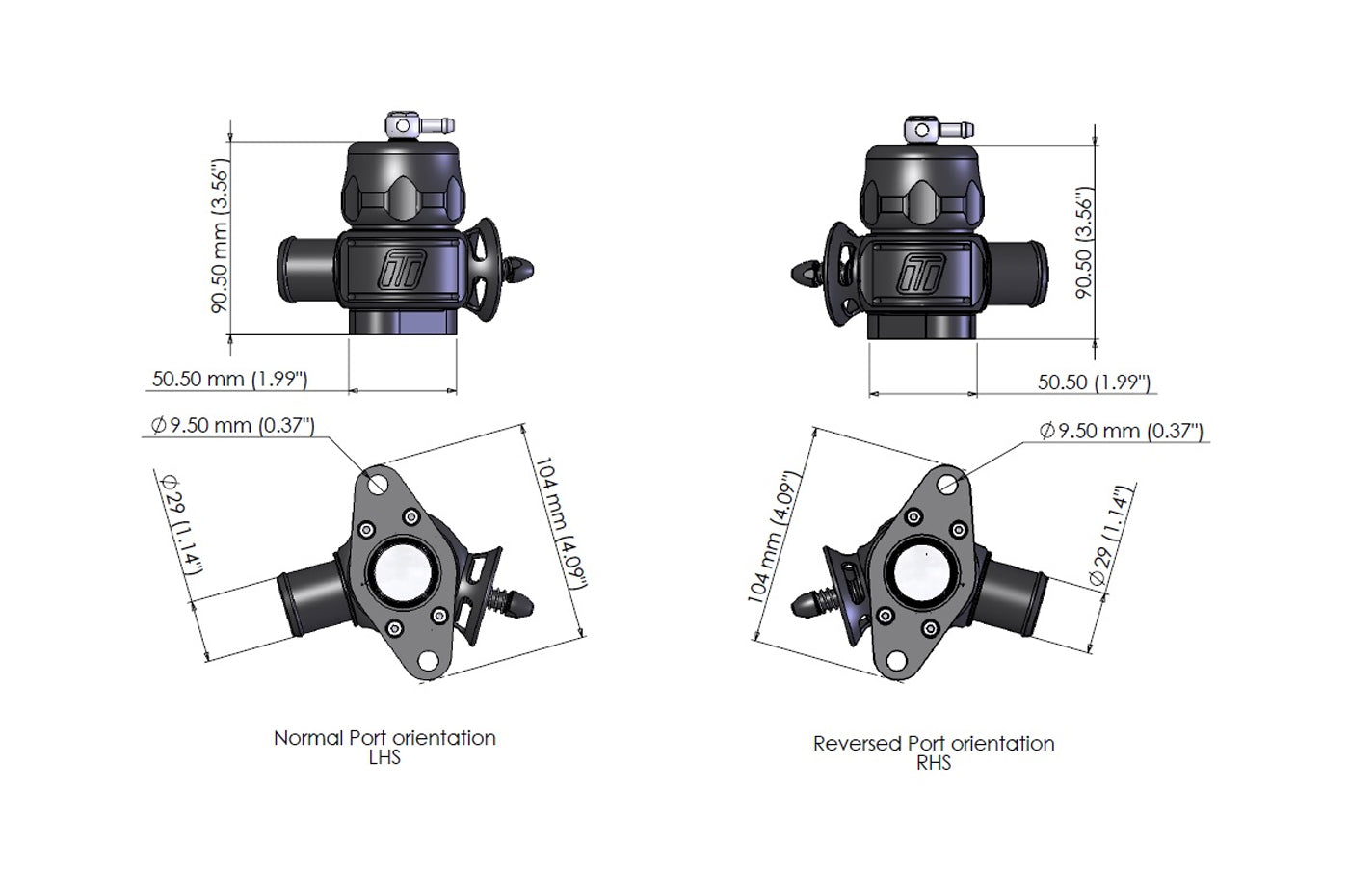 Turbosmart BOV Smart Port Kit for R35 GTR (TS-0215-1027)