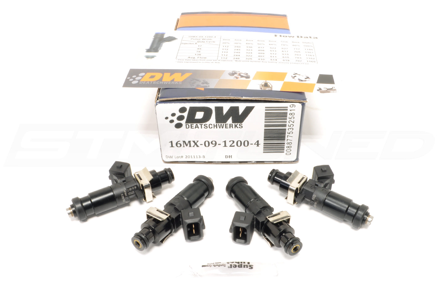 DeatschWerks 1200cc Fuel Injectors High Z for DSM/Evo (16MX-09-1200-4)