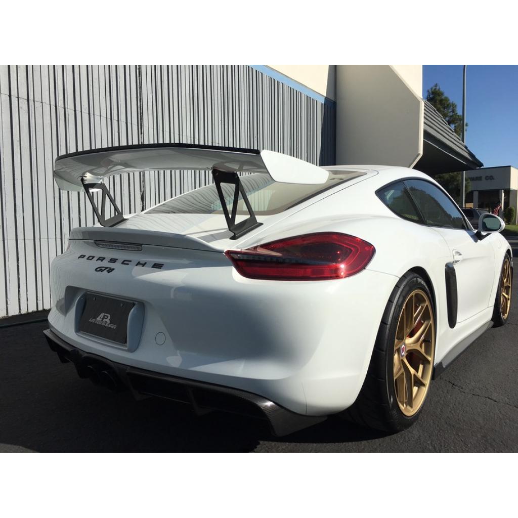 Porsche Cayman GT4 Factory Wing Extension kit 2015-2016