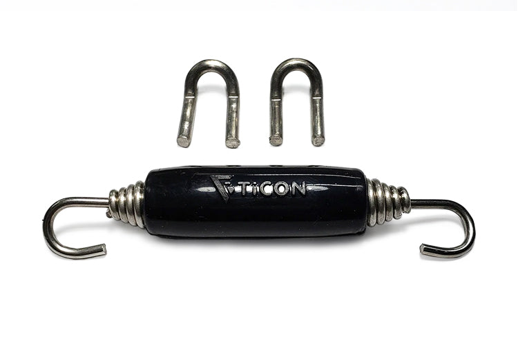 Ticon Titanium Exhaust Spring & Tab Kit Black