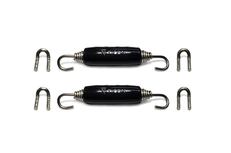 Ticon Titanium Exhaust Spring & Tab Kit Black