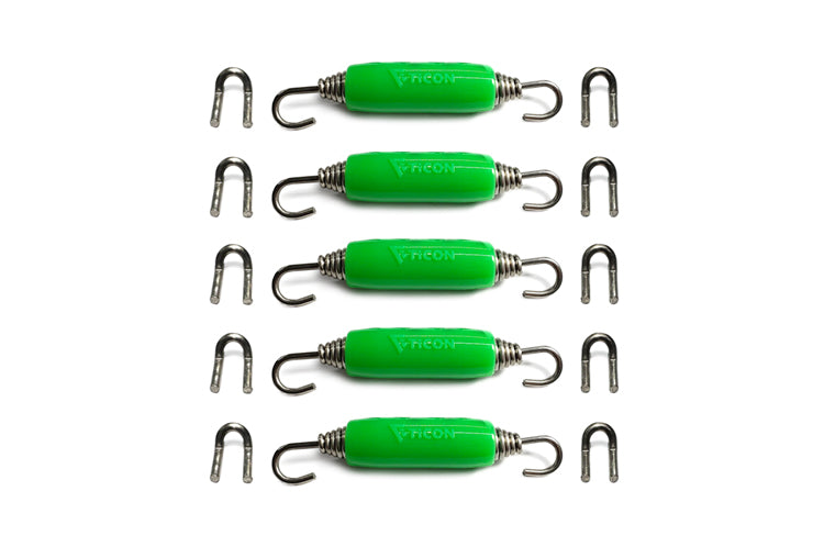 Ticon Titanium Exhaust Spring & Tab Kit Green