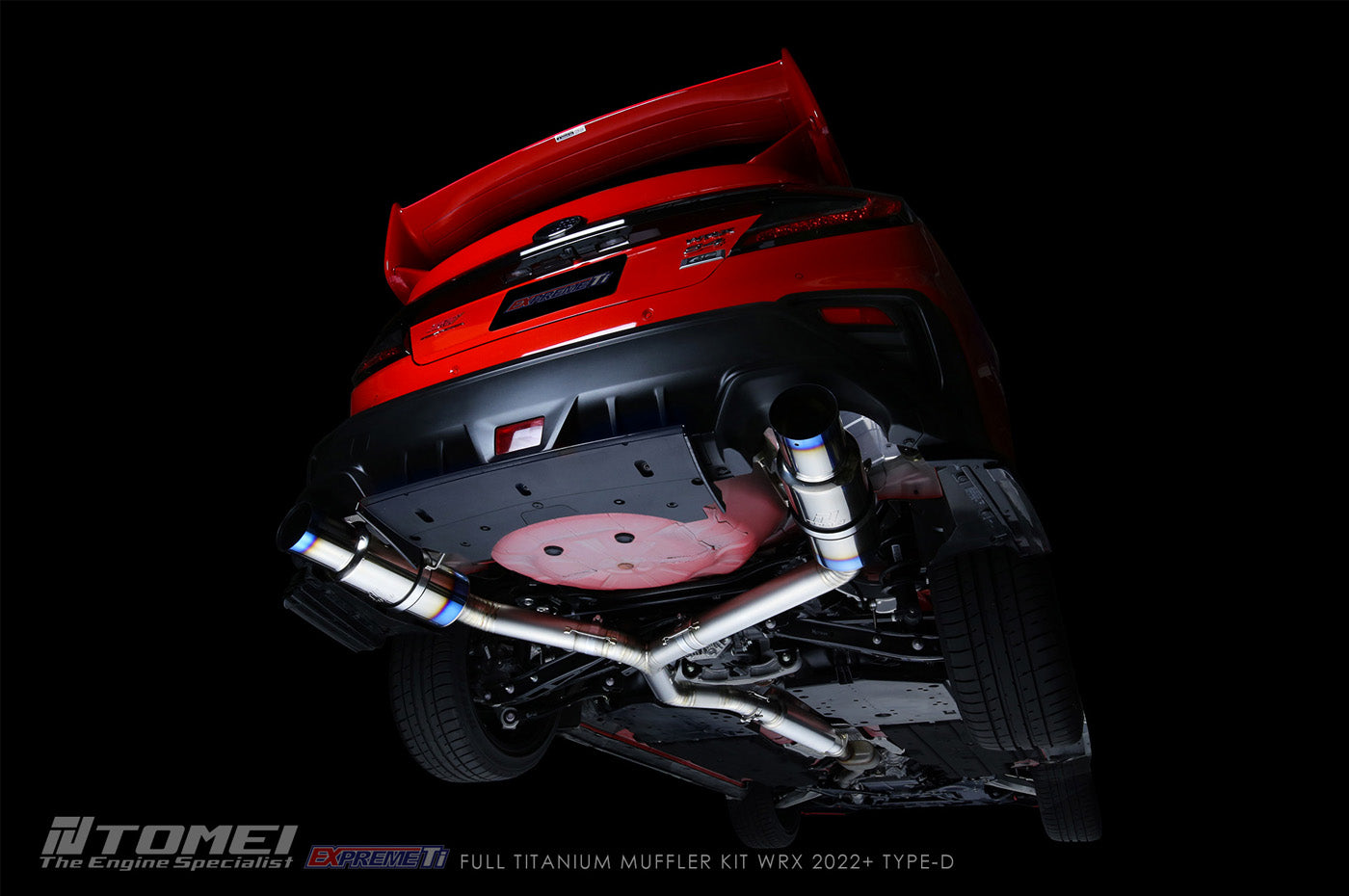 Tomei Expreme Titanium Type-D Dual Exit Exhaust for 2022+ WRX VB (TB6090-SB06B)