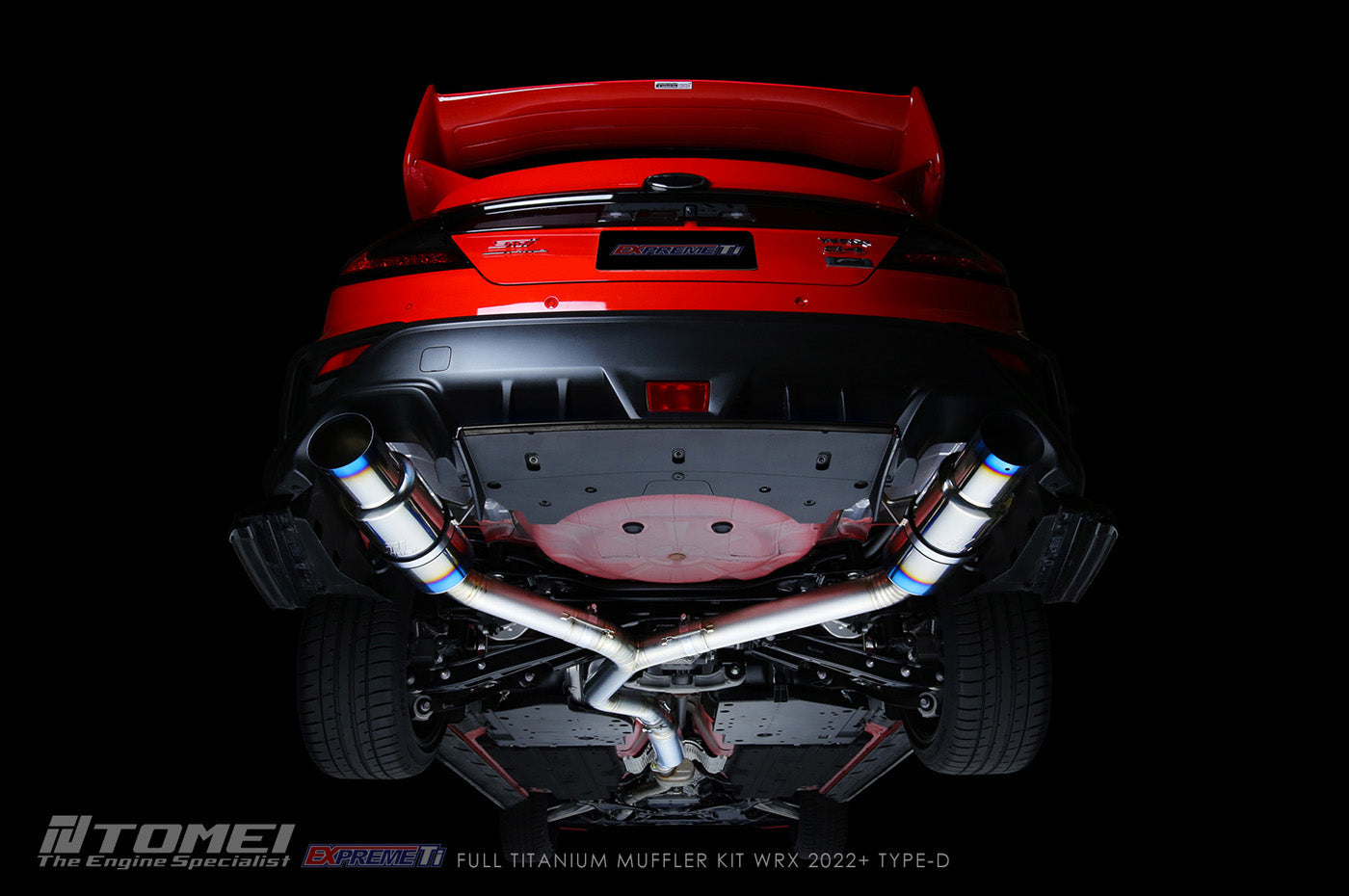 Tomei Expreme Titanium Type-D Dual Exit Exhaust for 2022+ WRX VB (TB6090-SB06B)