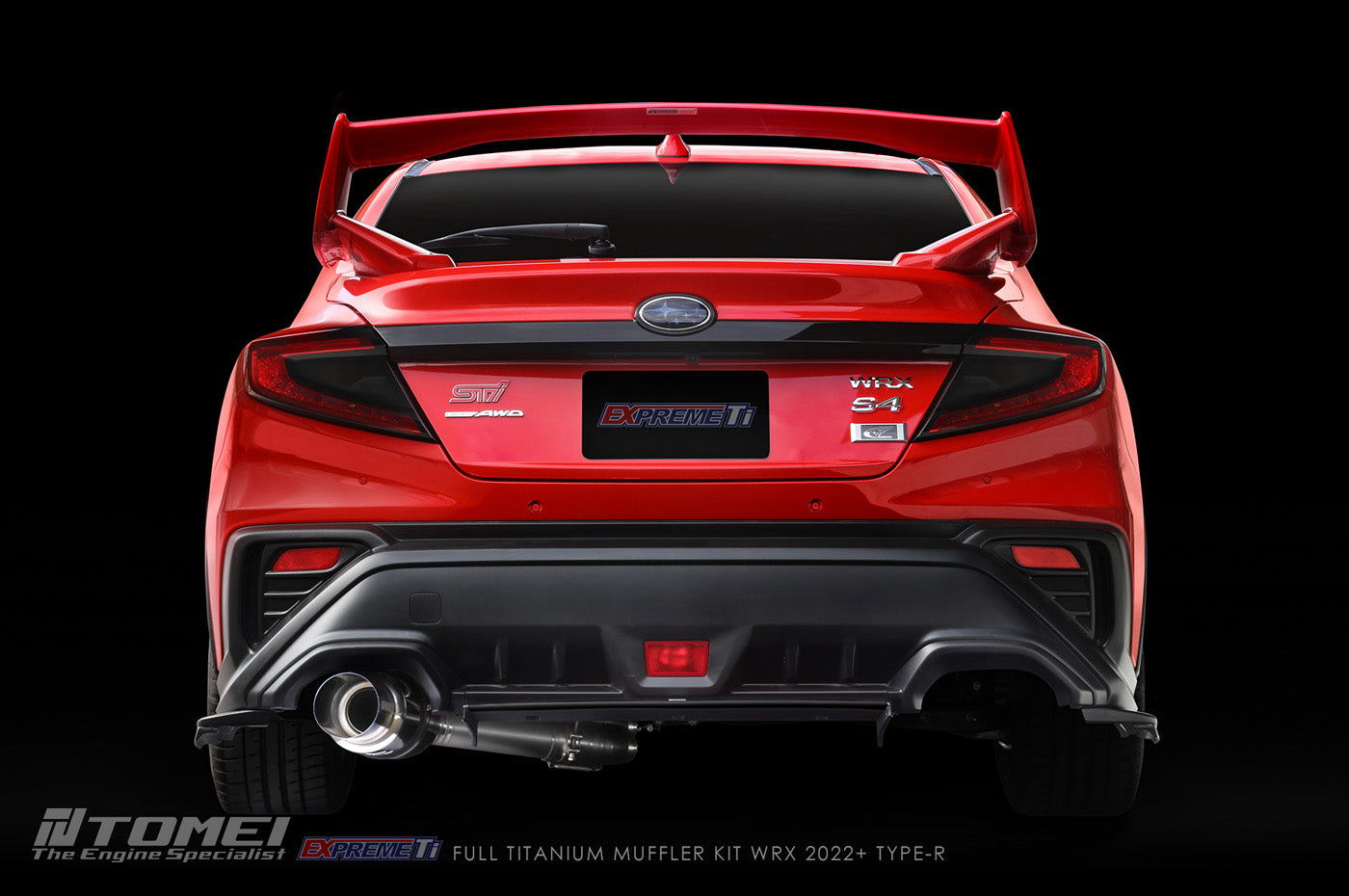Tomei Expreme Titanium Type-R Exhaust for 2022+ WRX VB (TB6090-SB06A)