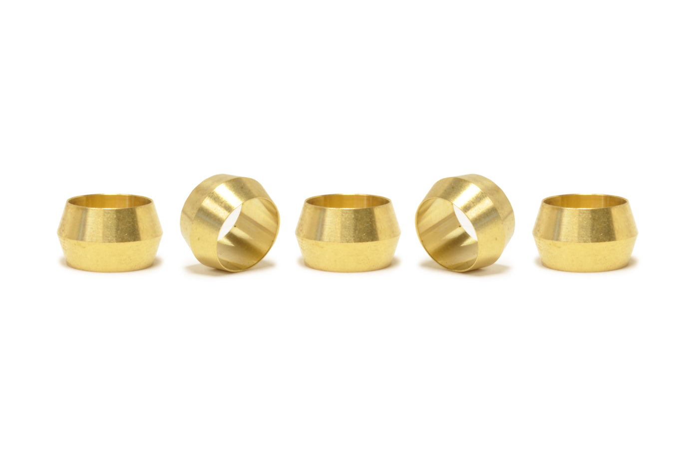 Vibrant Brass Olive Inserts (Pack of 5)