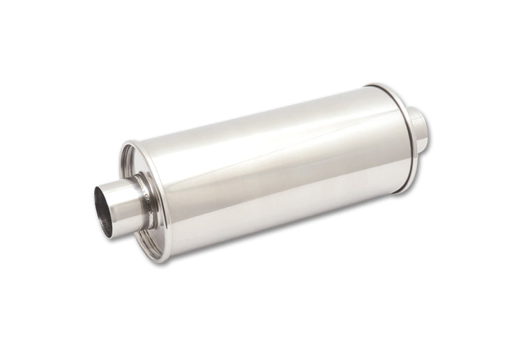 Vibrant Polished Round Muffler