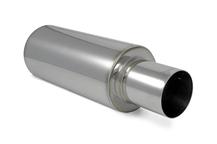 Vibrant Stainless Polished Muffler with Straight Cut Tip