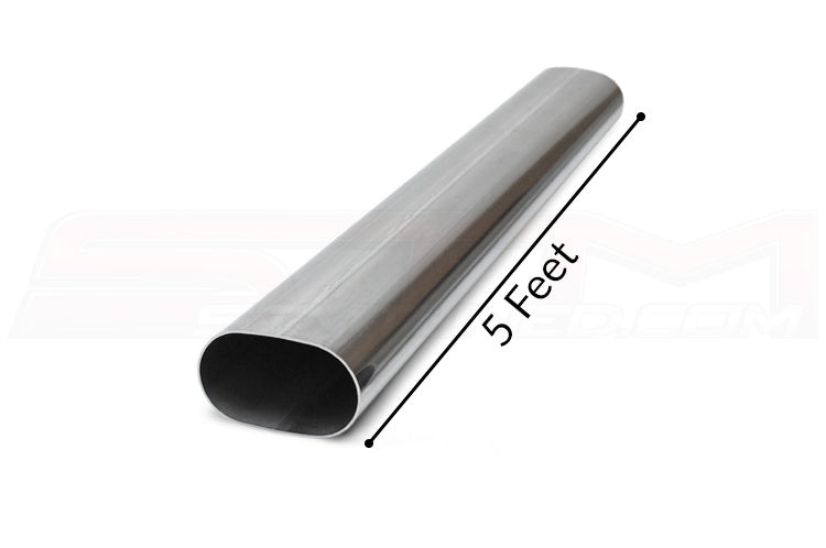 Vibrant Stainless Steel Straight Oval Tubing