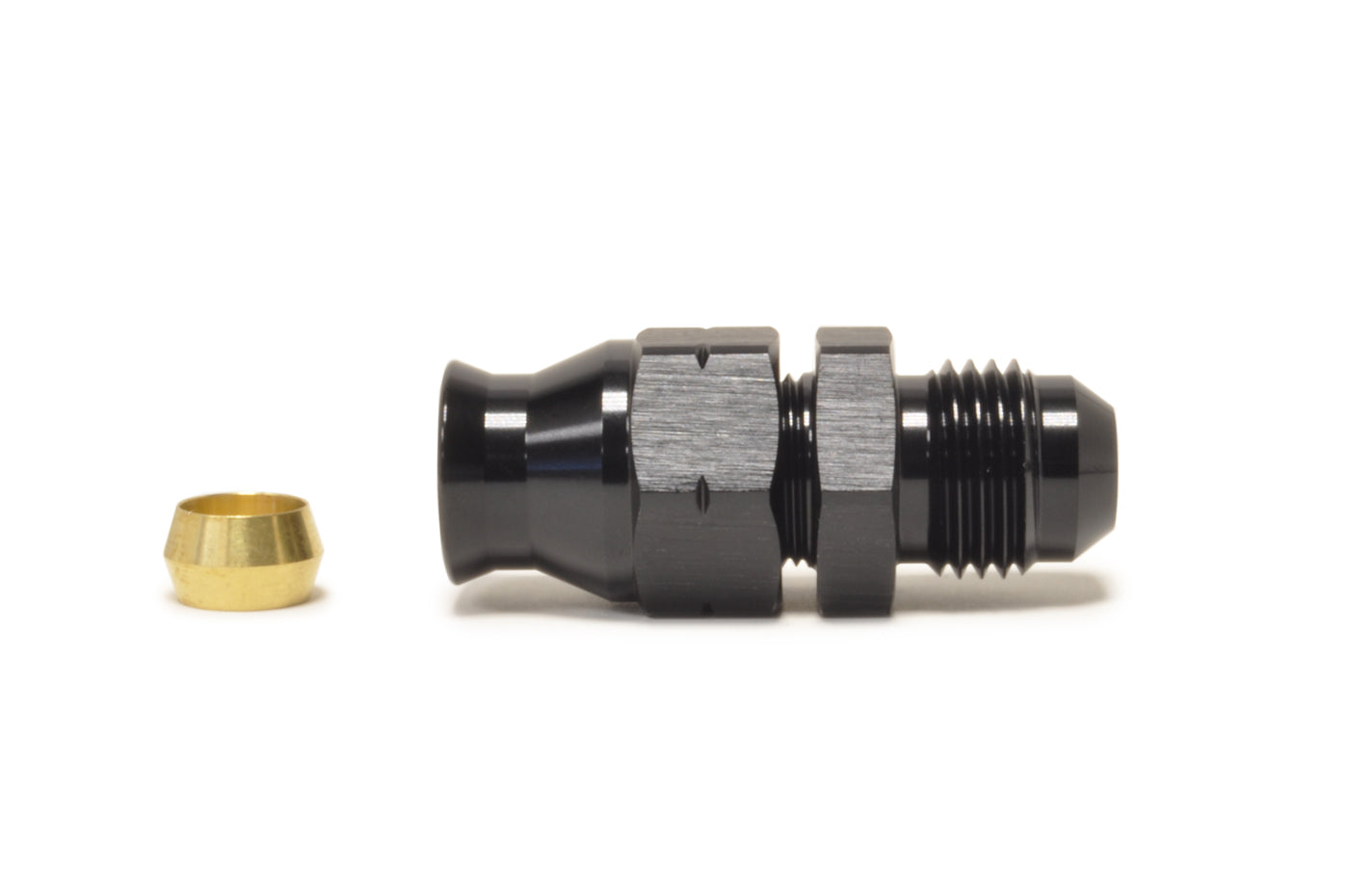 Vibrant Tube to Male AN Adapter with Brass Olive Insert