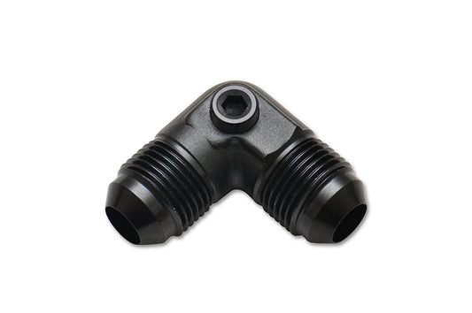 Vibrant 90° Union Adapters with 1/8" NPT Port (Male AN to Male AN)